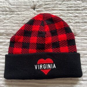 Red and Black Plaid Beanie